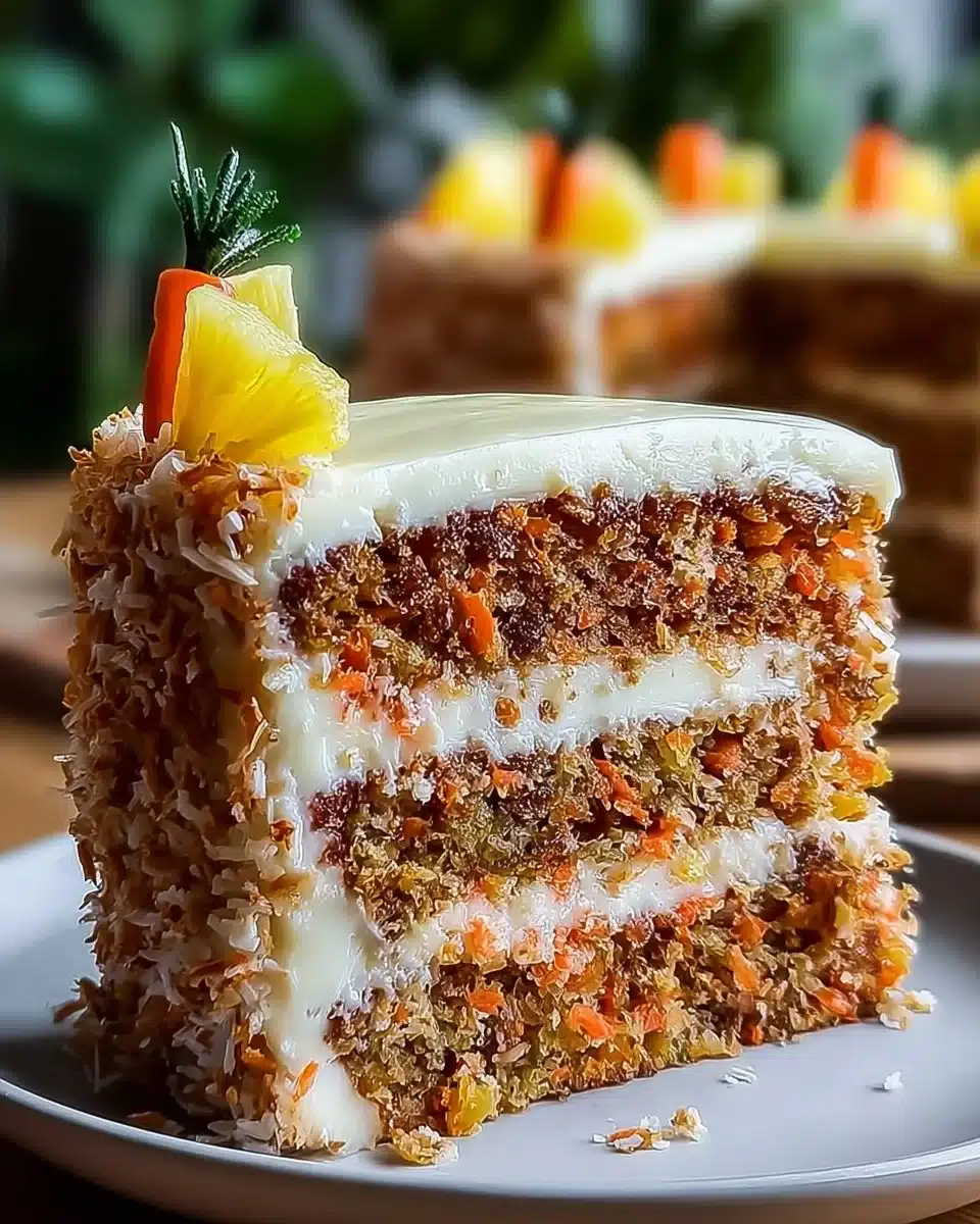 Hawaiian Carrot Pineapple Cake