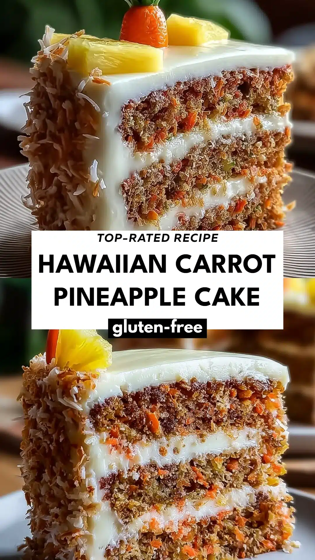 Hawaiian Carrot Pineapple Cake
