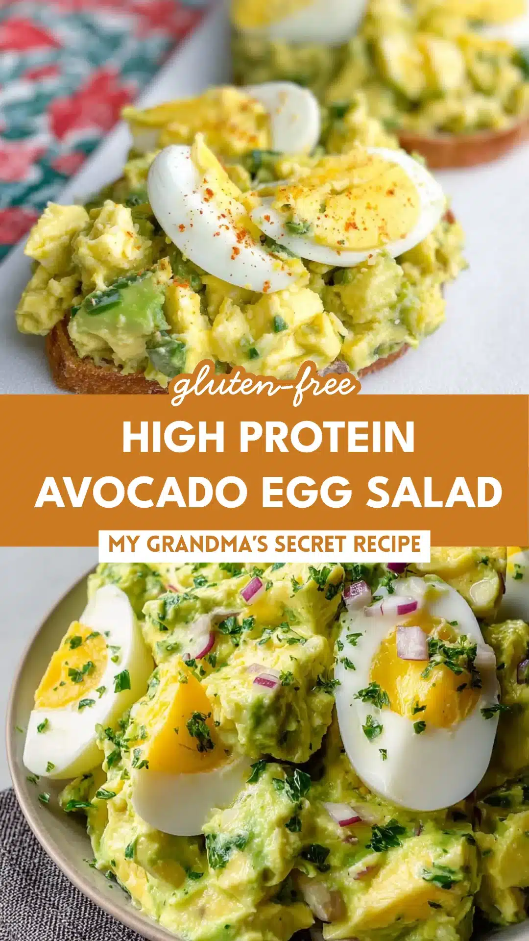 High Protein Avocado Egg Salad