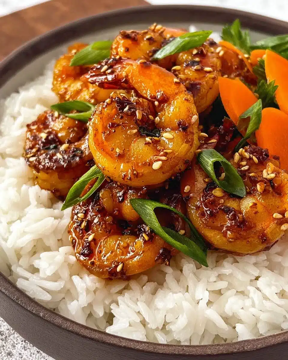 High-Protein Honey Garlic Shrimp
