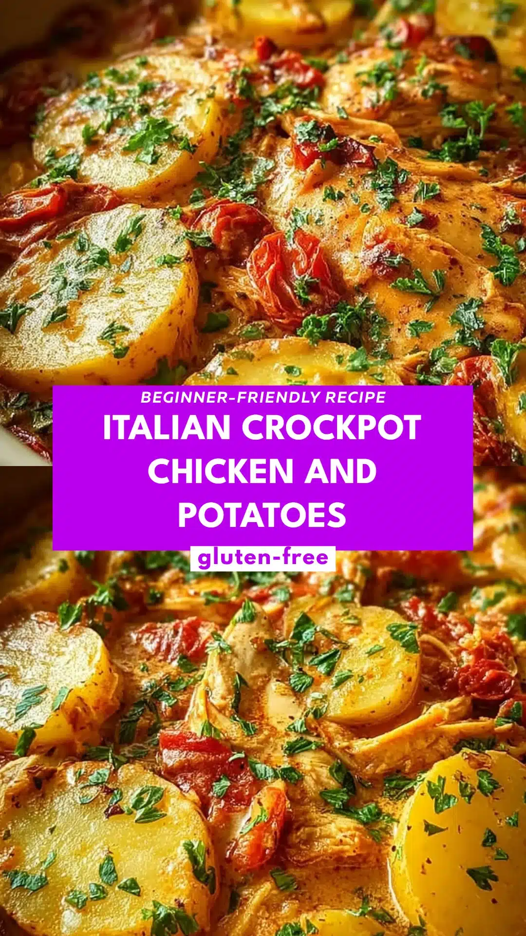Italian Crockpot Chicken and Potatoes