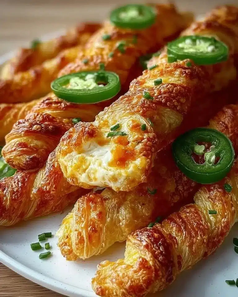 Delicious jalapeno popper twists served on a platter
