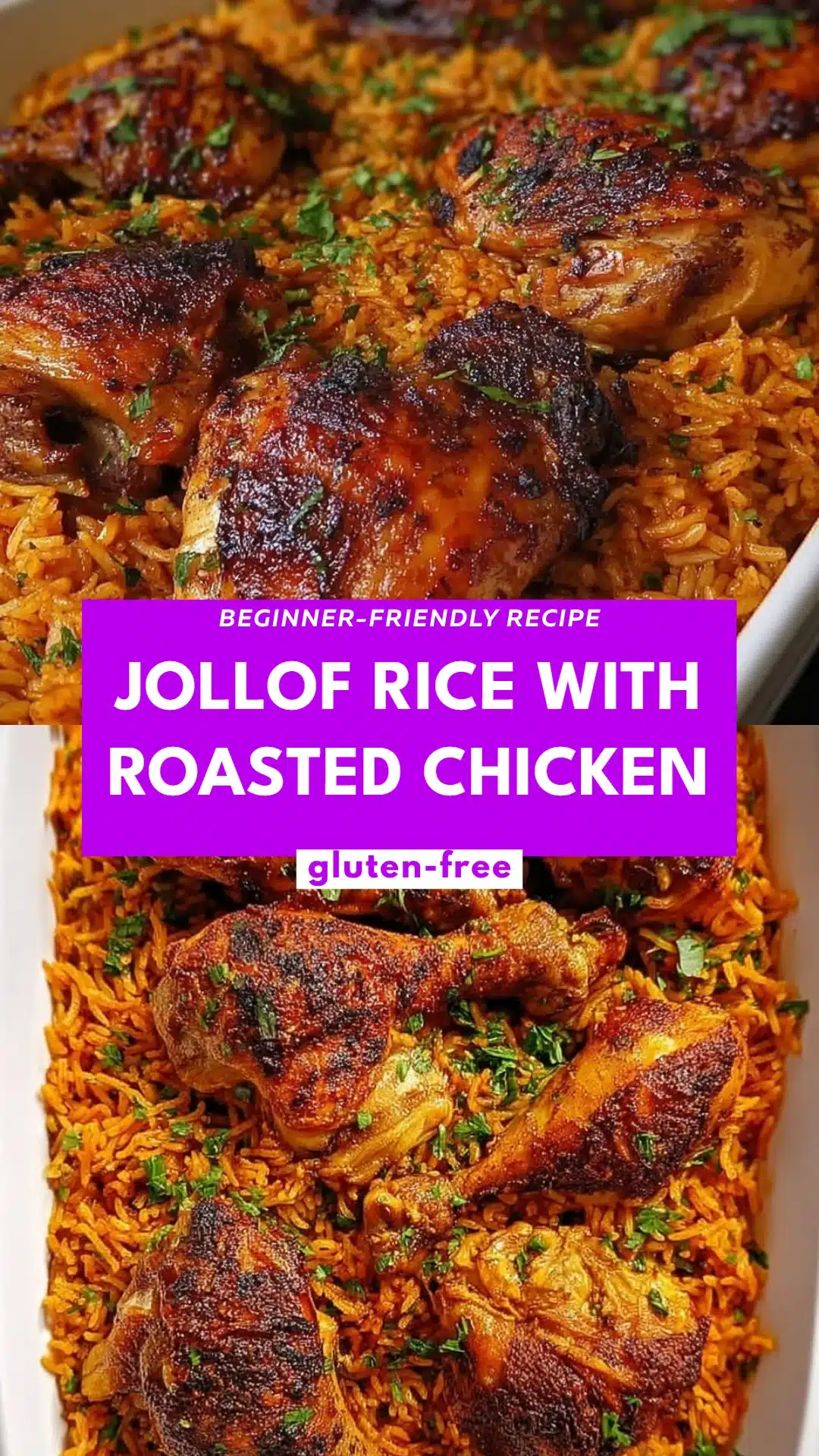 Jollof Rice with Roasted Chicken