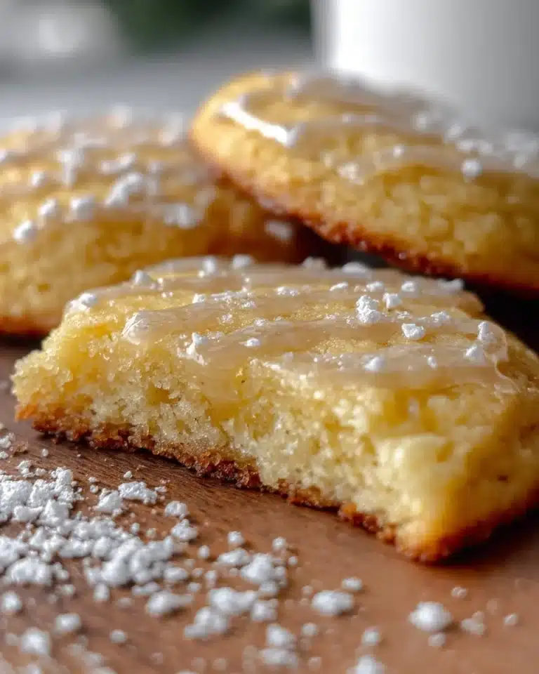 Freshly baked Kentucky Butter Cake Cookies on a cooling rack.