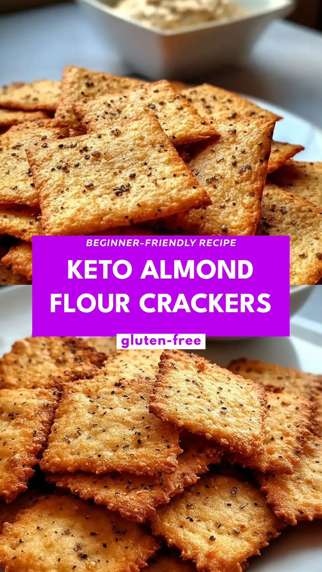 Keto Almond Flour Crackers