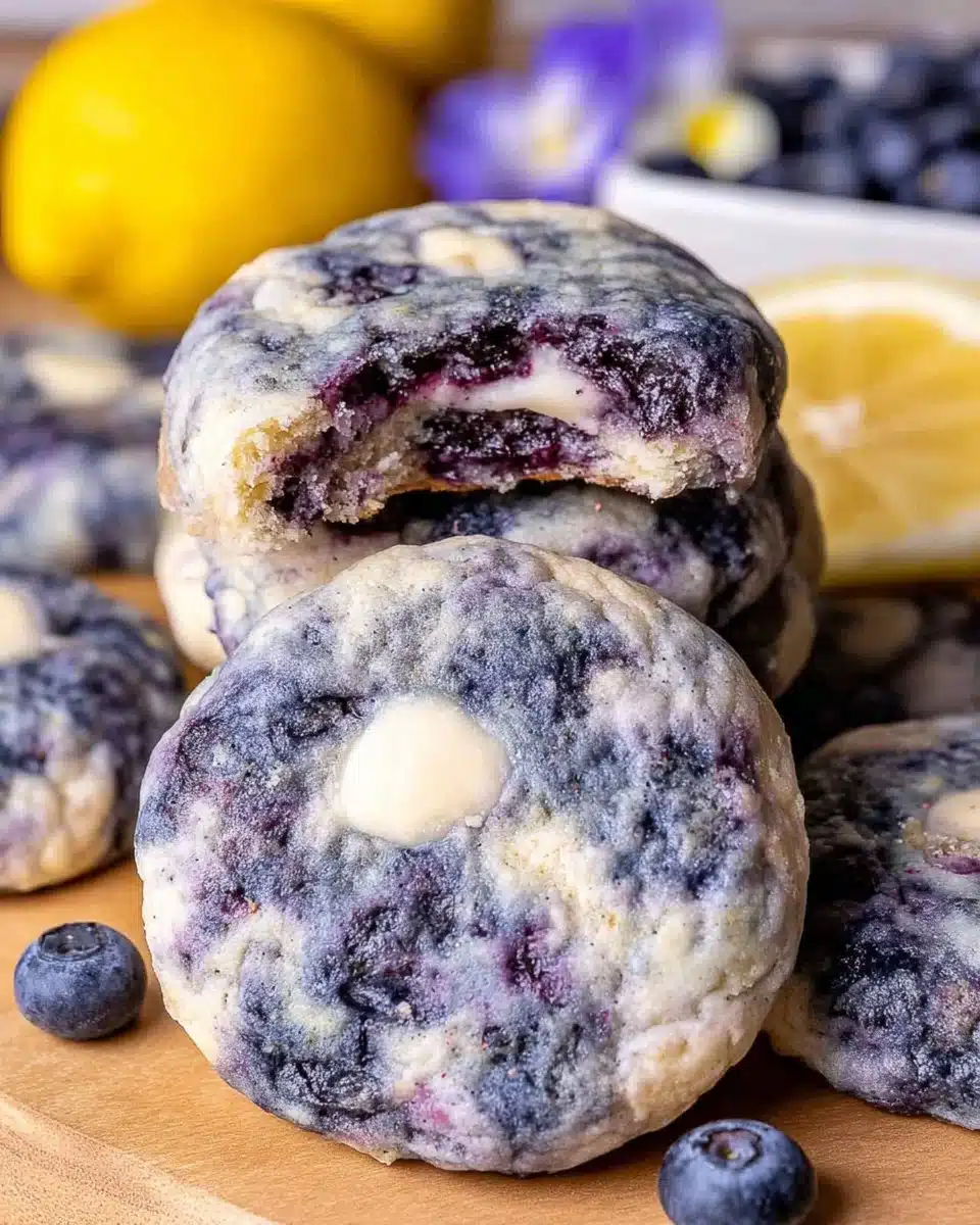 Lemon Blueberry Cheesecake Cookies