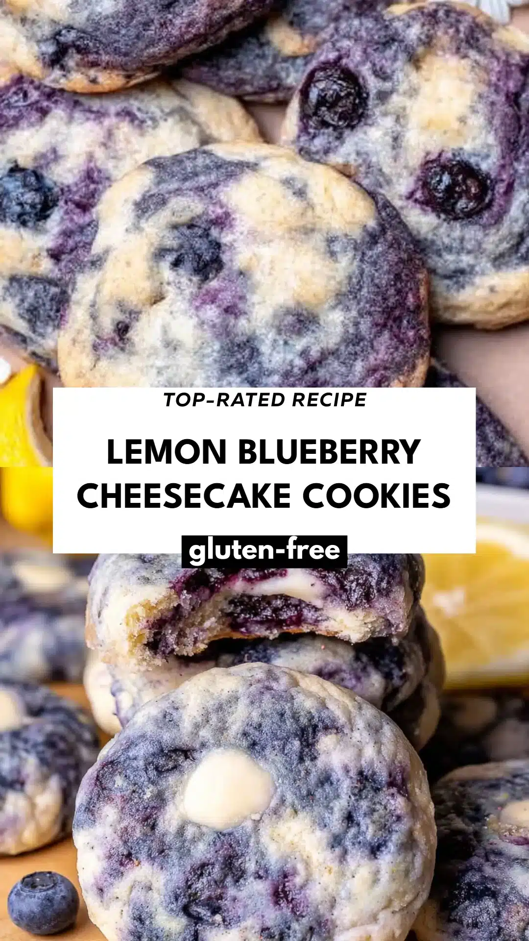 Lemon Blueberry Cheesecake Cookies