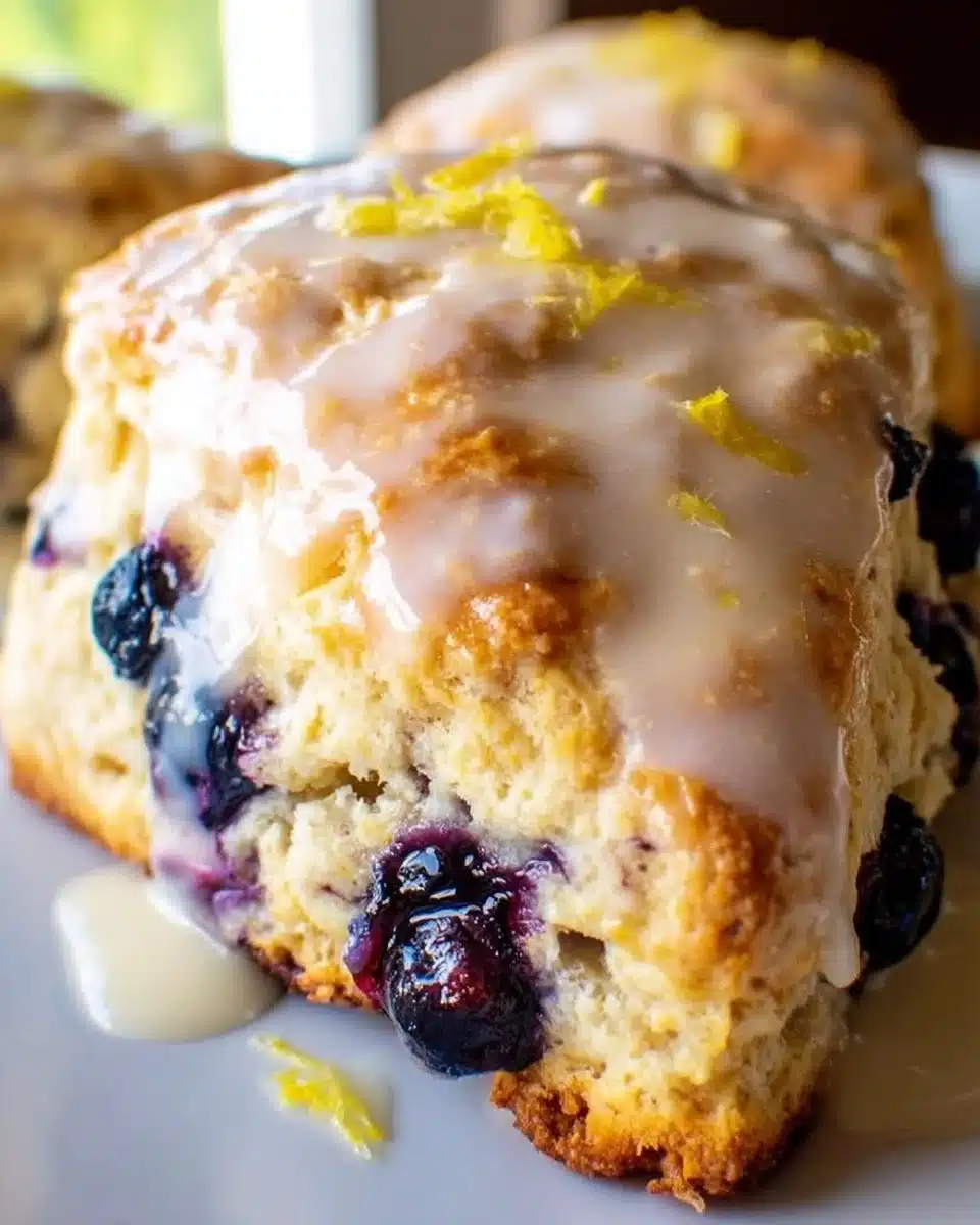 Amazing Lemon Blueberry Scones