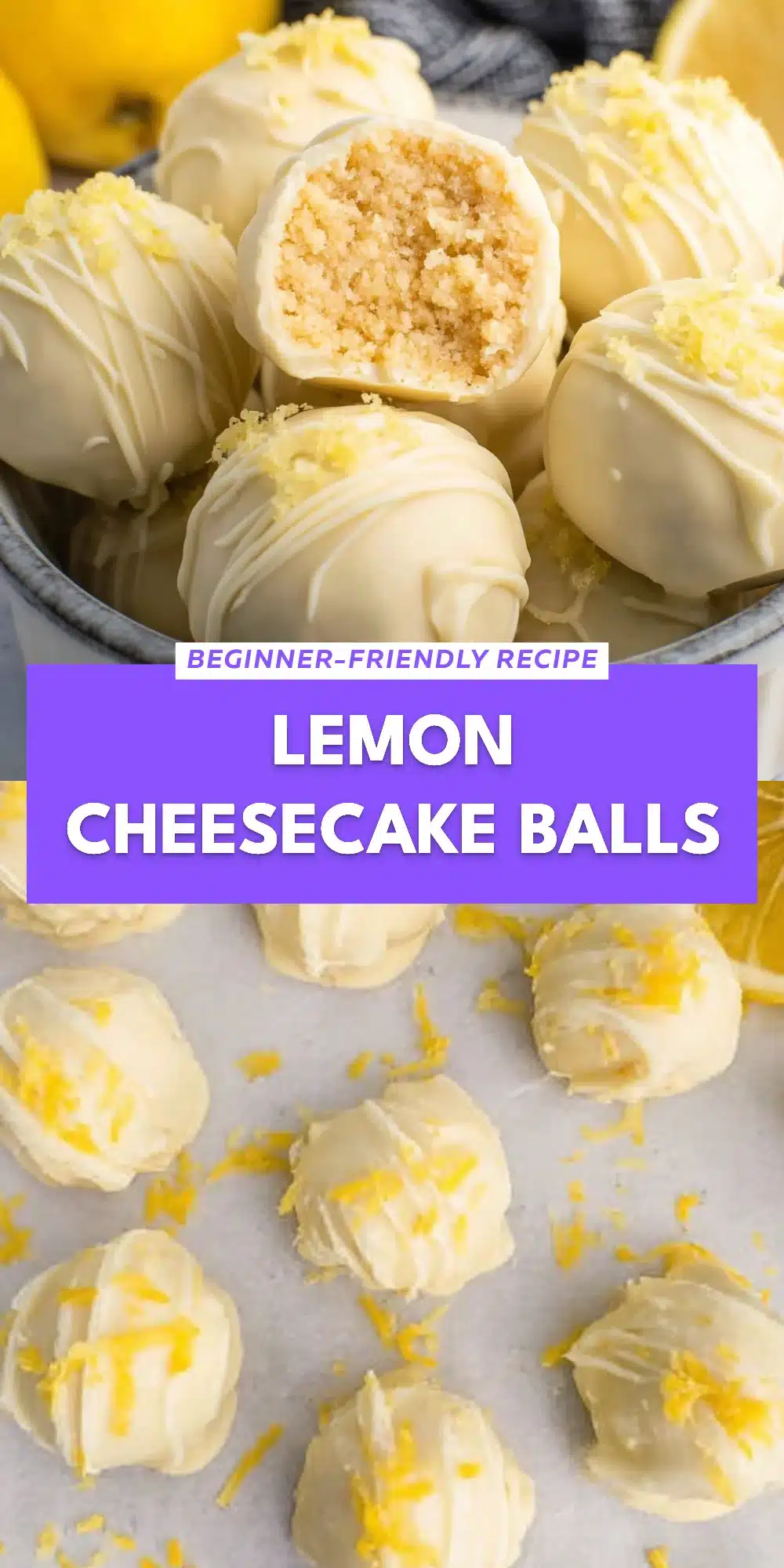 Lemon Cheesecake Balls