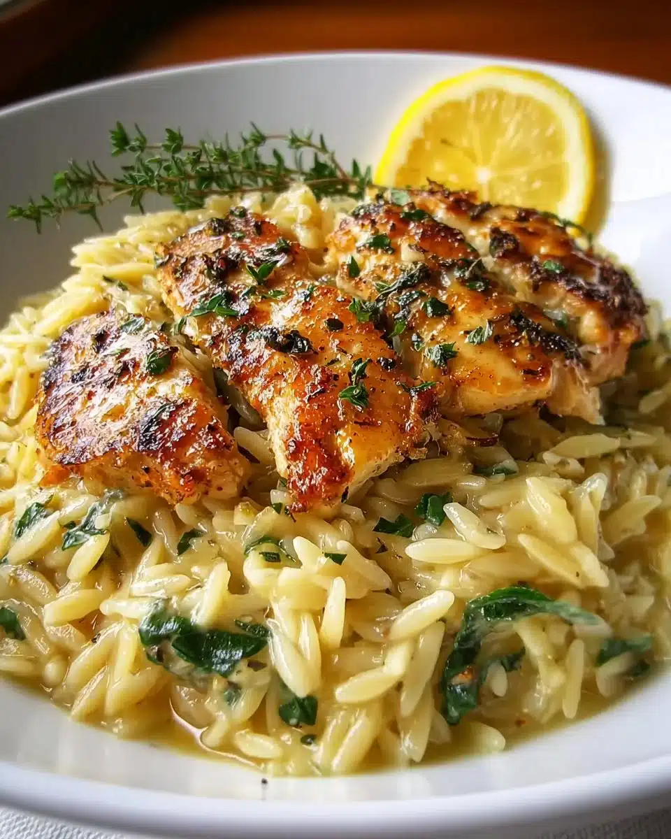 Lemon Chicken Orzo