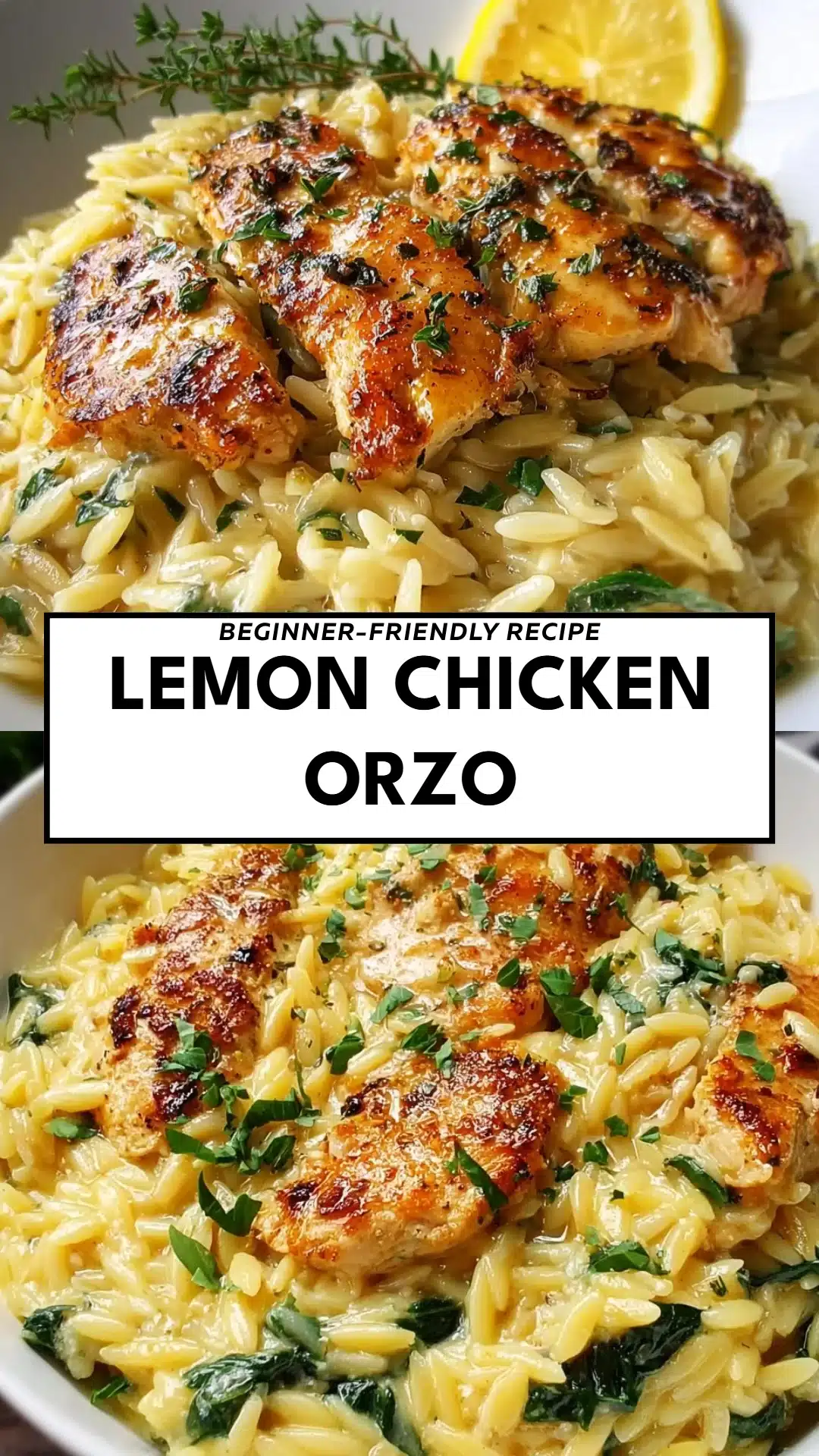 Lemon Chicken Orzo