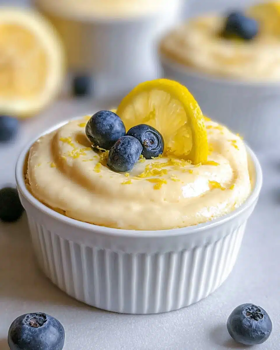 High Protein Lemon Cottage Cheese Pudding