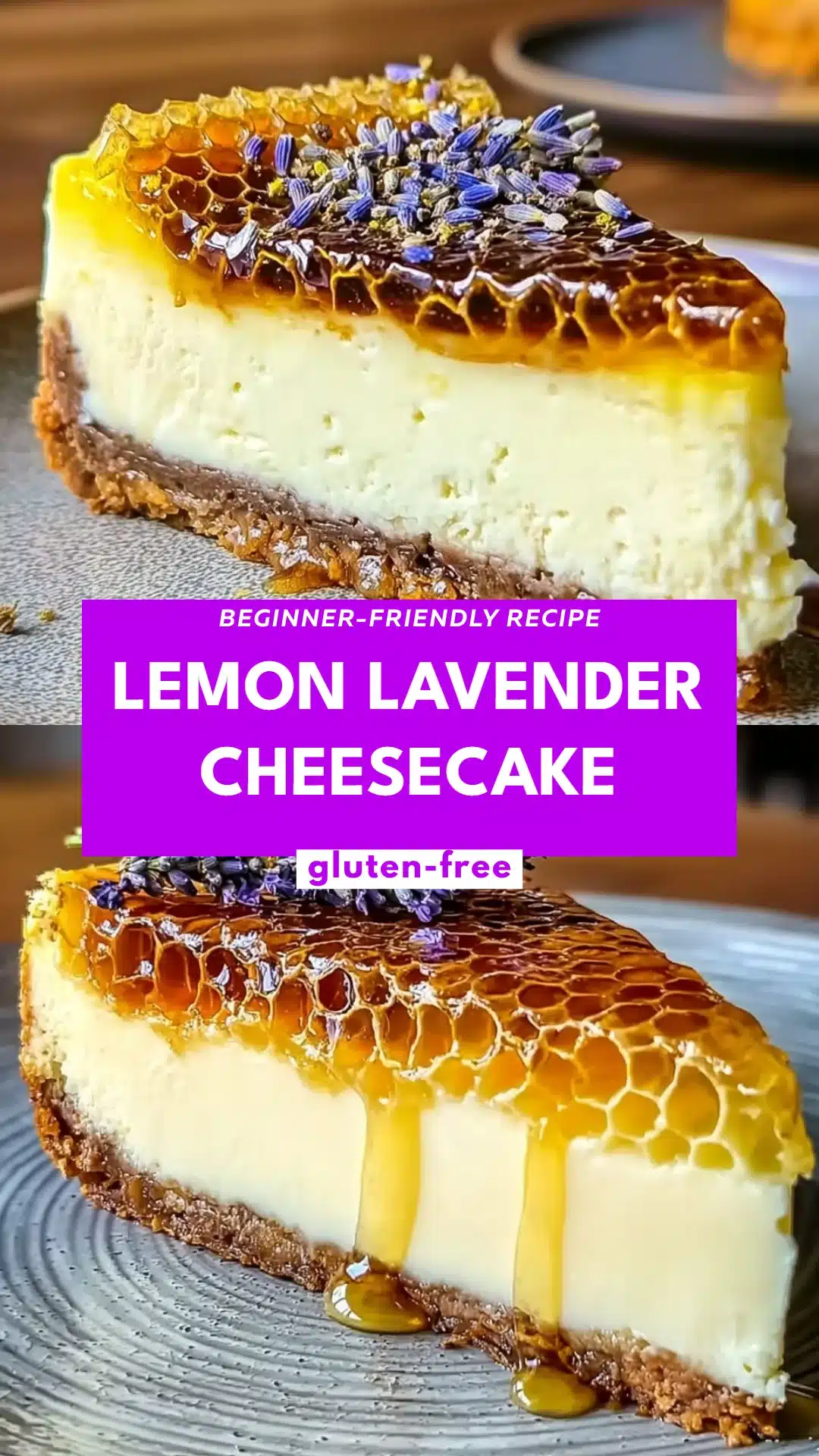 Lemon Lavender Cheesecake