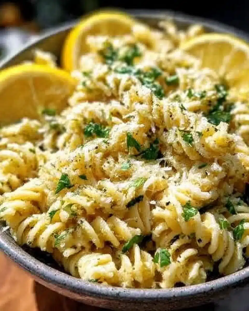 Lemon Parmesan Pasta Salad