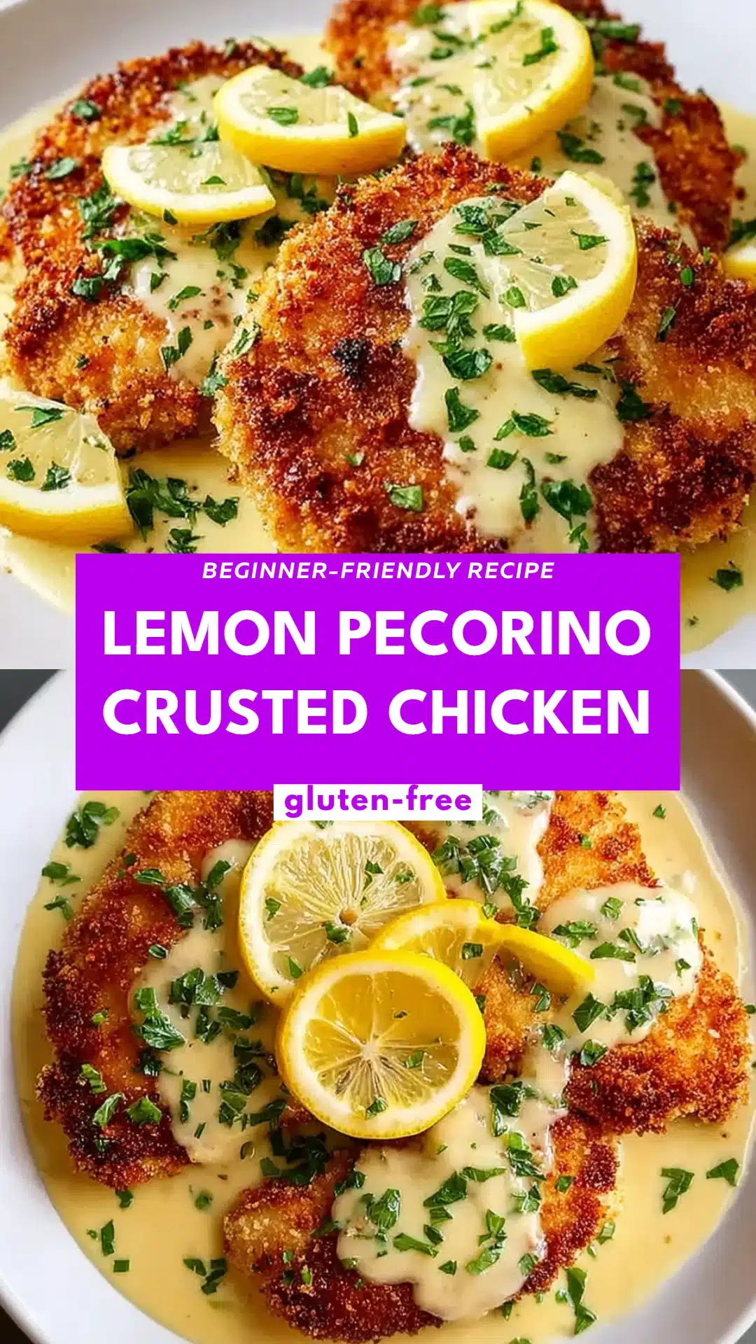 Lemon Pecorino Crusted Chicken