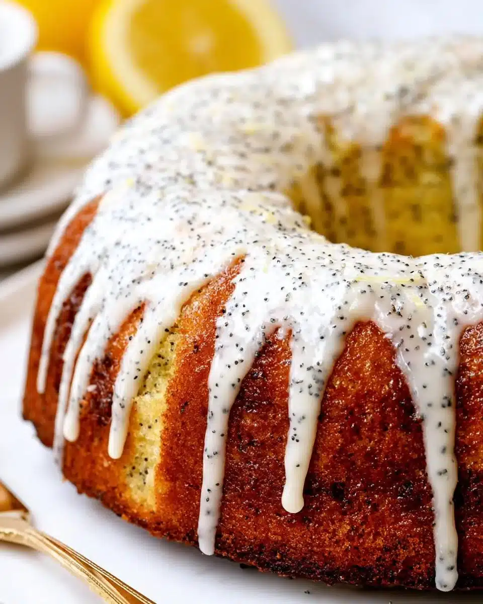 Lemon Poppy Seed Cake with Glaze