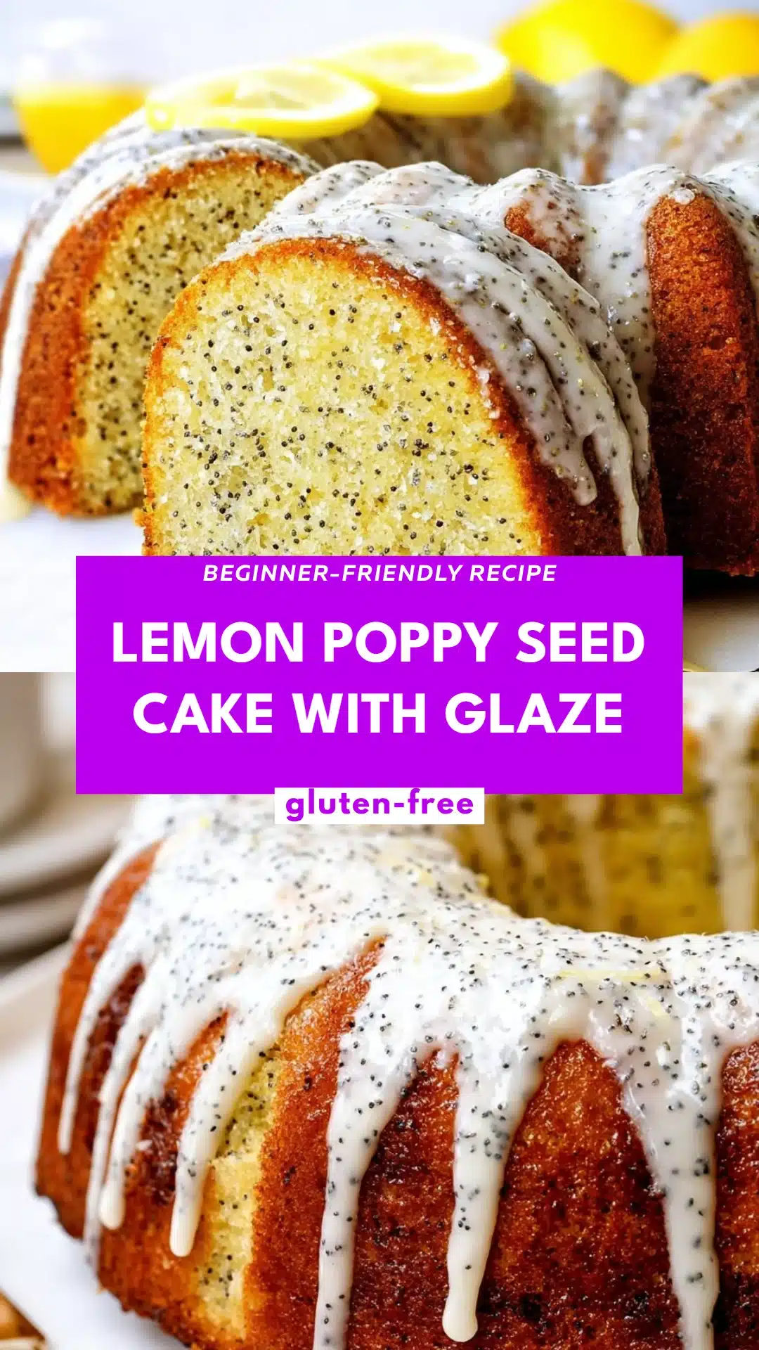 Lemon Poppy Seed Cake with Glaze