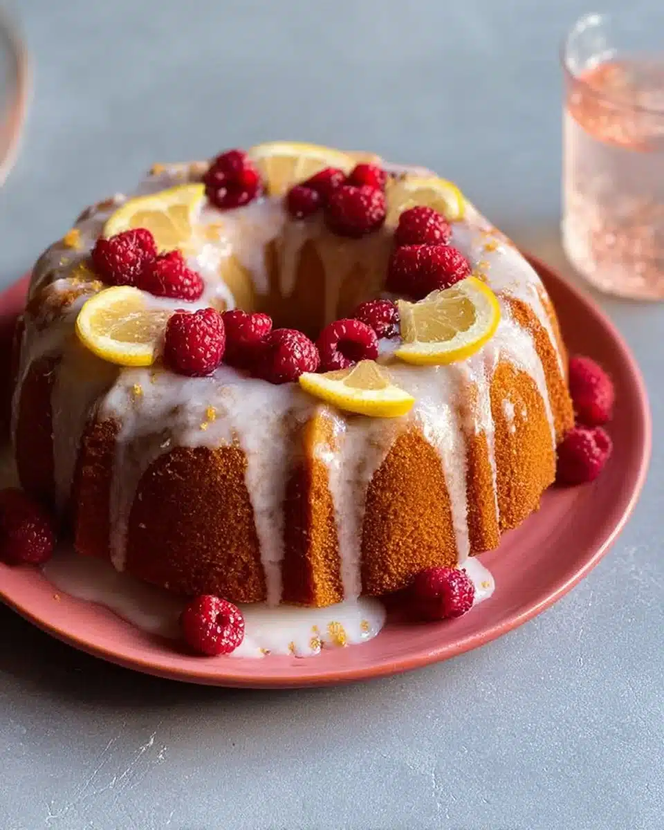 Lemon Raspberry Bundt Cake - Perfect for Easter