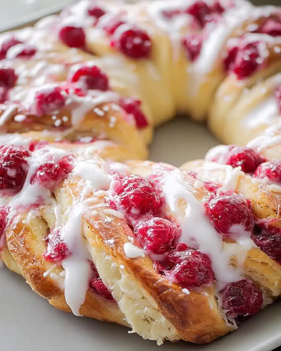 Lemon Raspberry Cream Cheese Danish Rolls