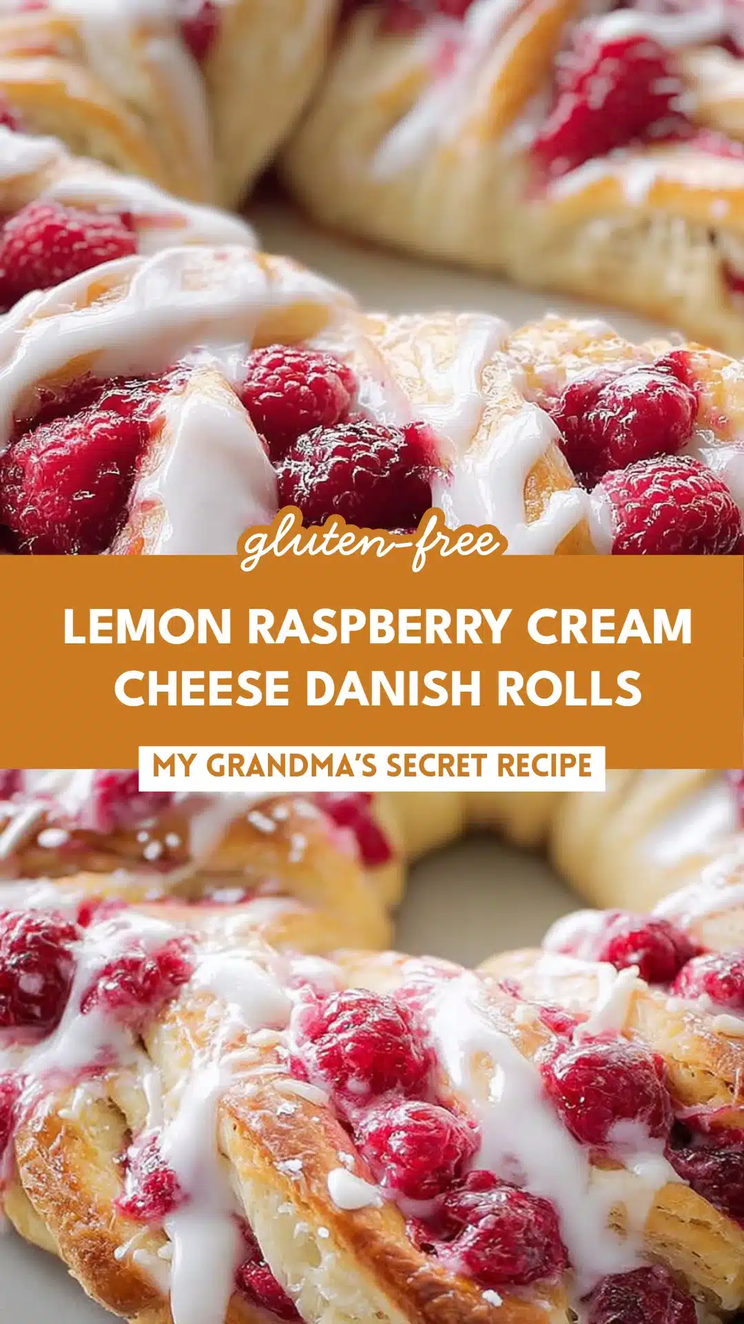 Lemon Raspberry Cream Cheese Danish Rolls