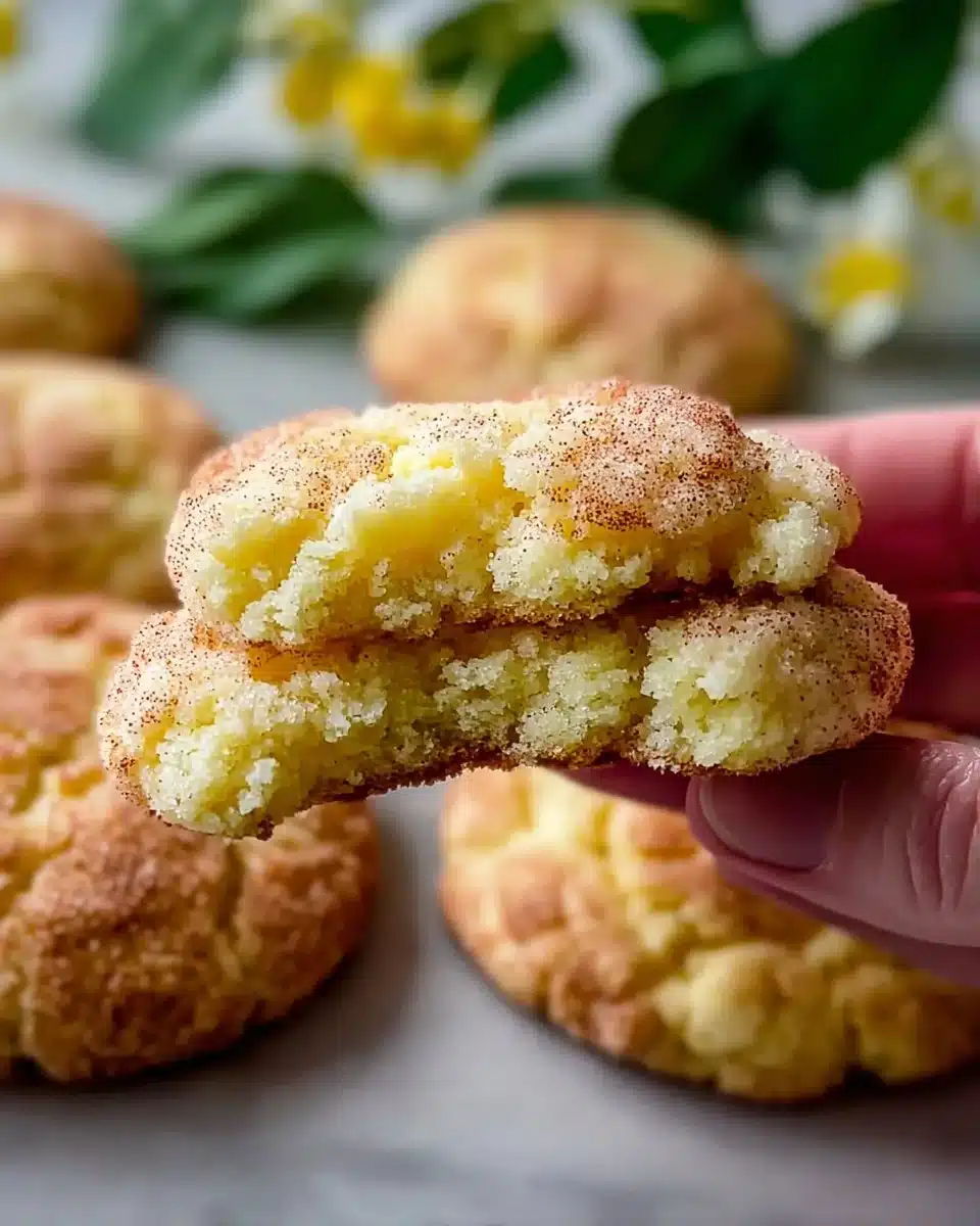 Freshly baked lemon snickerdoodles with a citrus twist