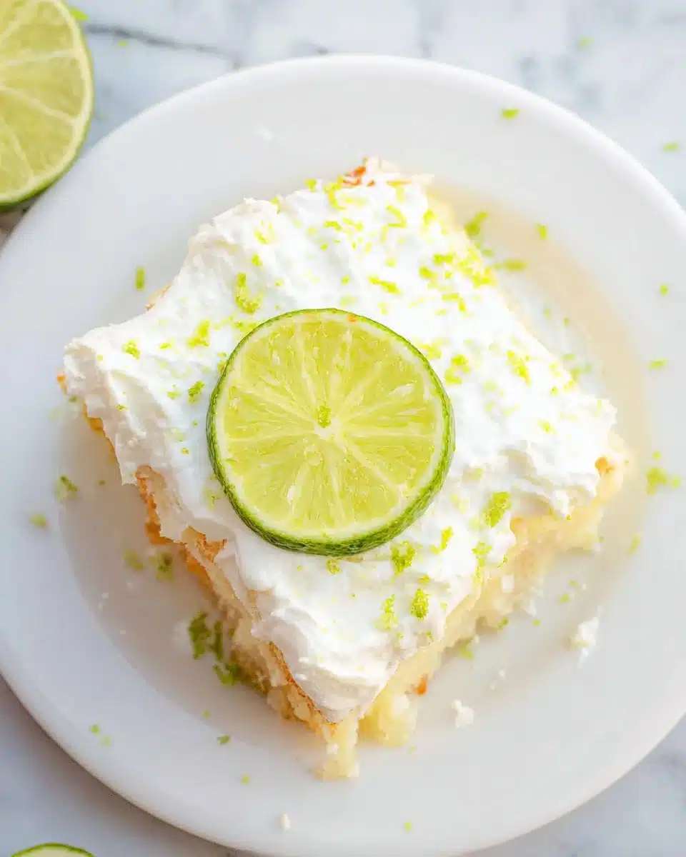 Margarita Poke Cake