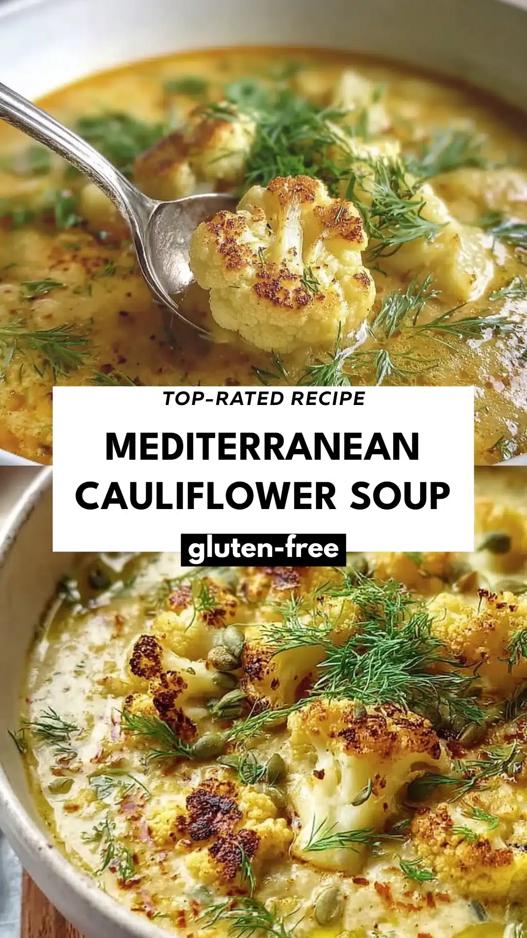 Mediterranean Cauliflower Soup
