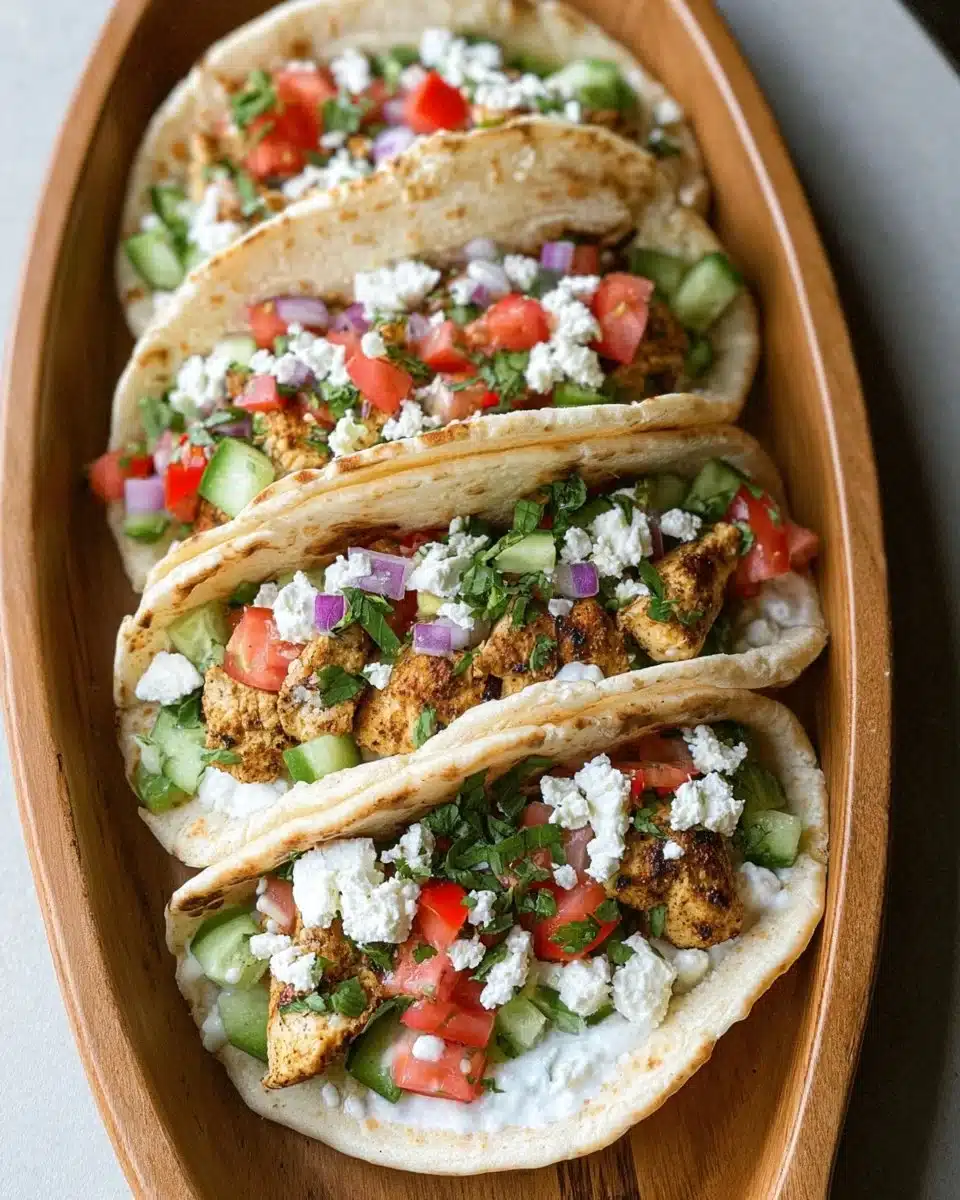 Juicy Mediterranean Chicken Tacos