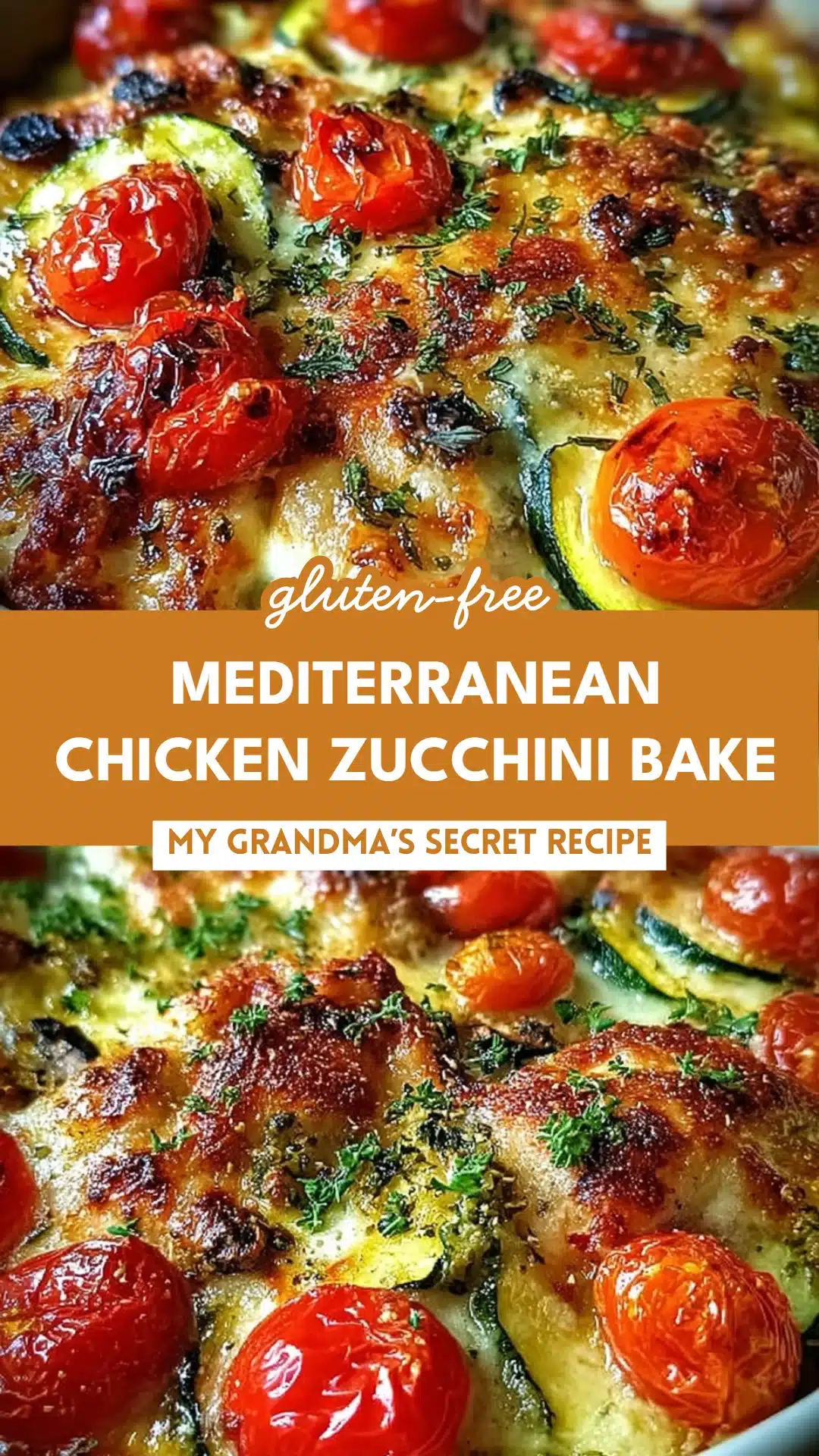 Mediterranean Chicken Zucchini Bake