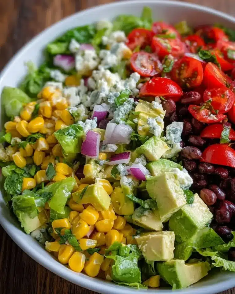 Colorful Mexican Chopped Salad with fresh ingredients in a bowl.
