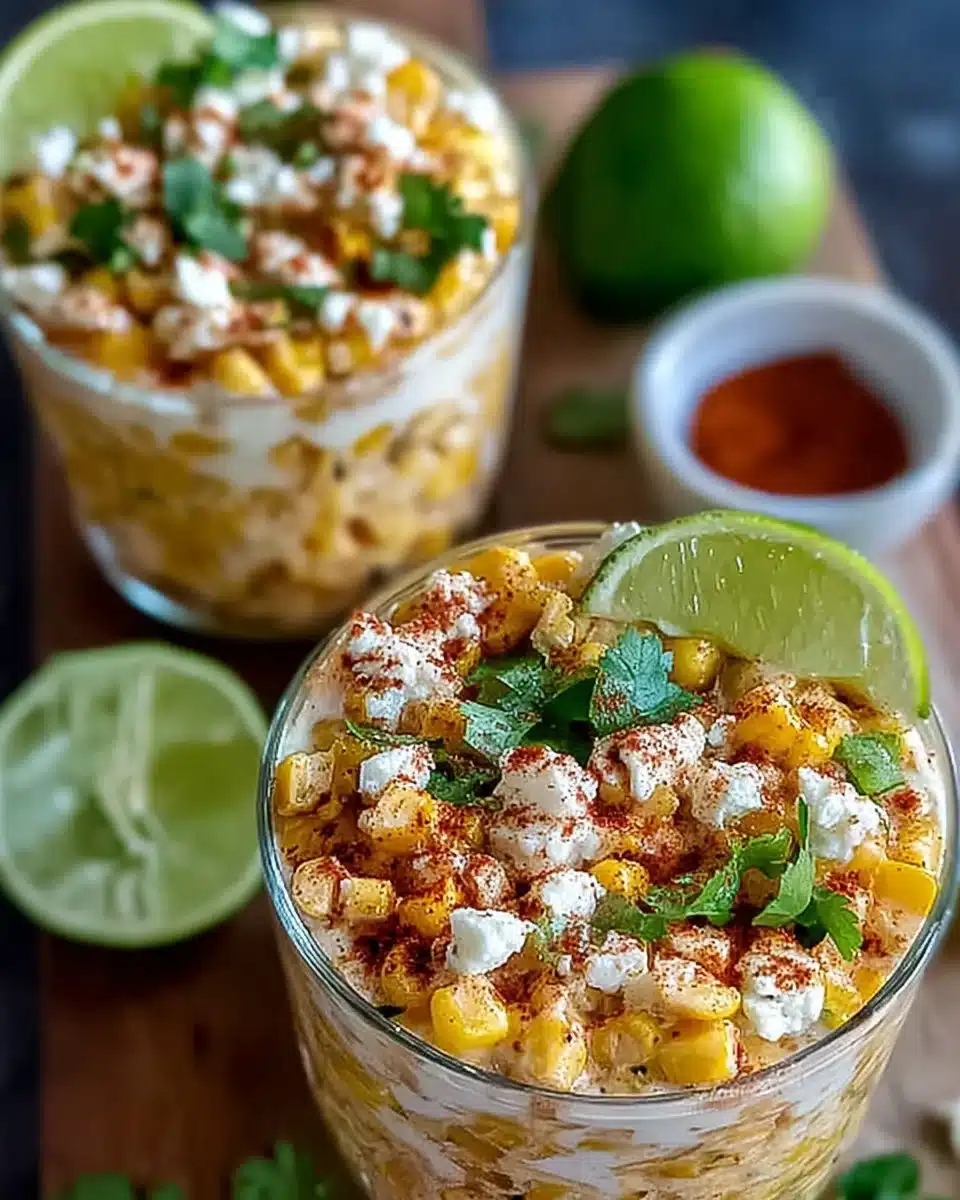 Mexican Street Corn Salad Cups
