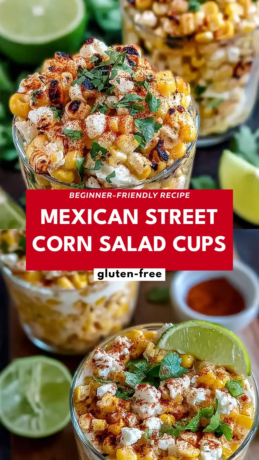Mexican Street Corn Salad Cups