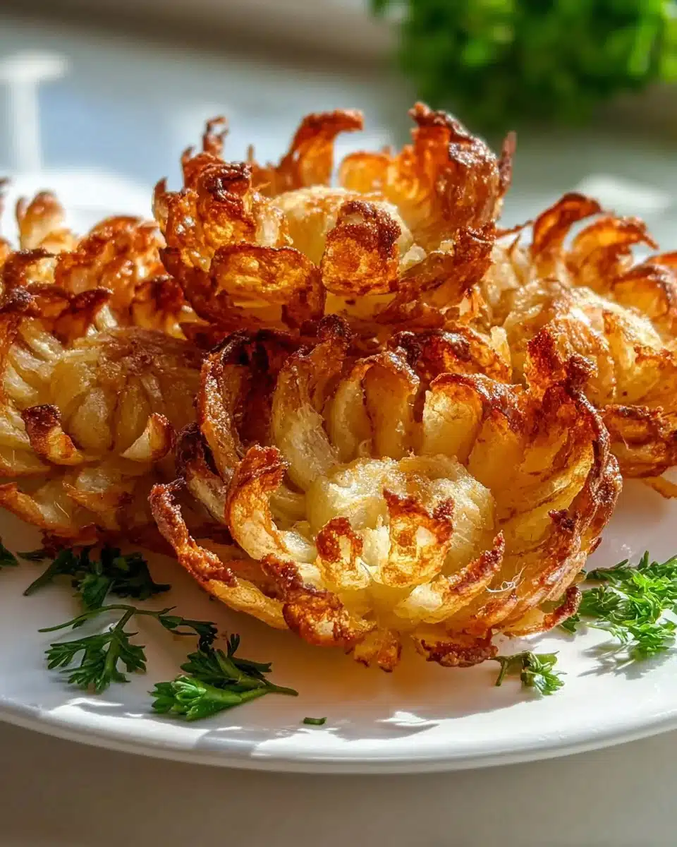 Air Fryer Crispy Mini Blooming Onions