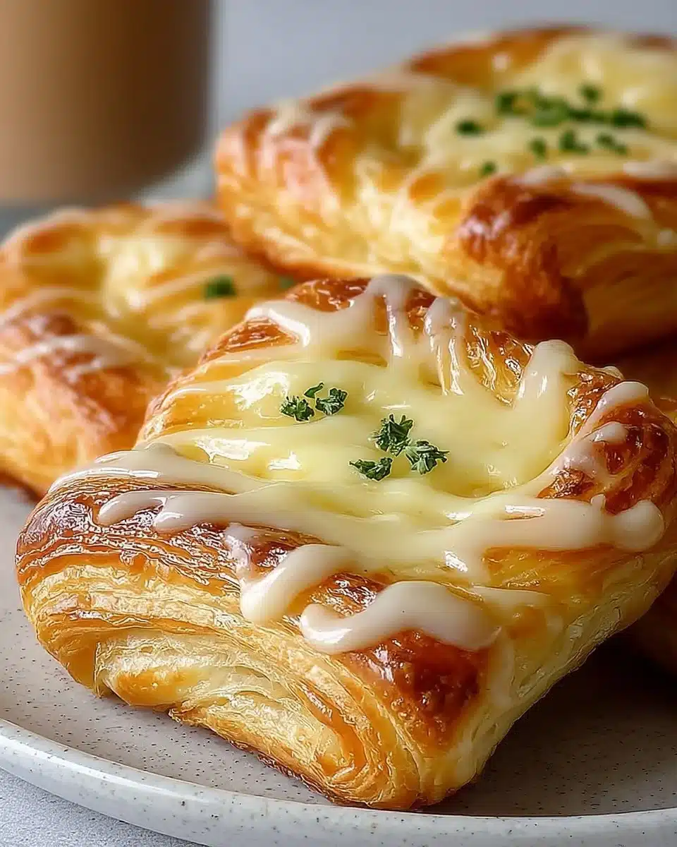 Mini Cheese Danish pastry filled with creamy cheese delight
