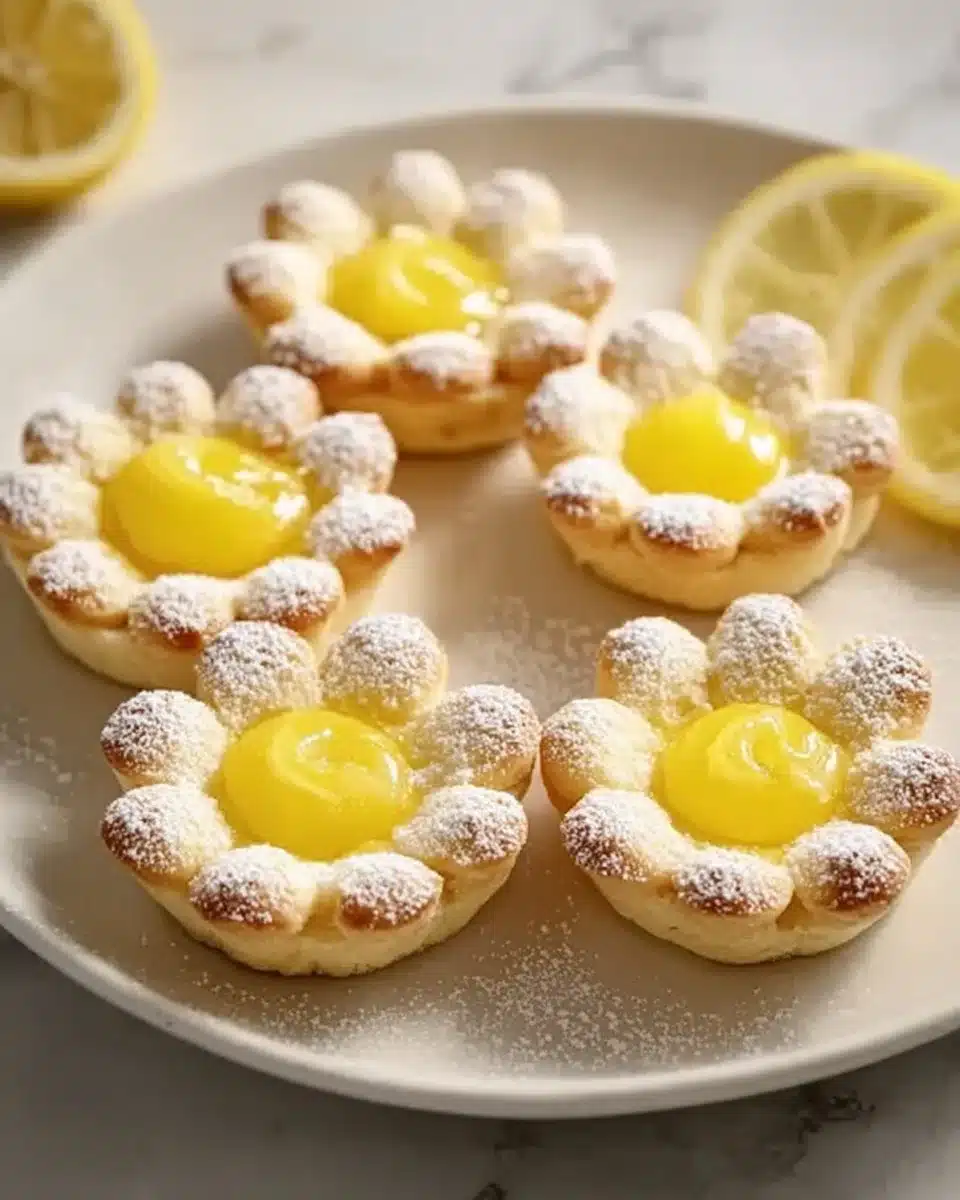 Mini Lemon Flower Tarts
