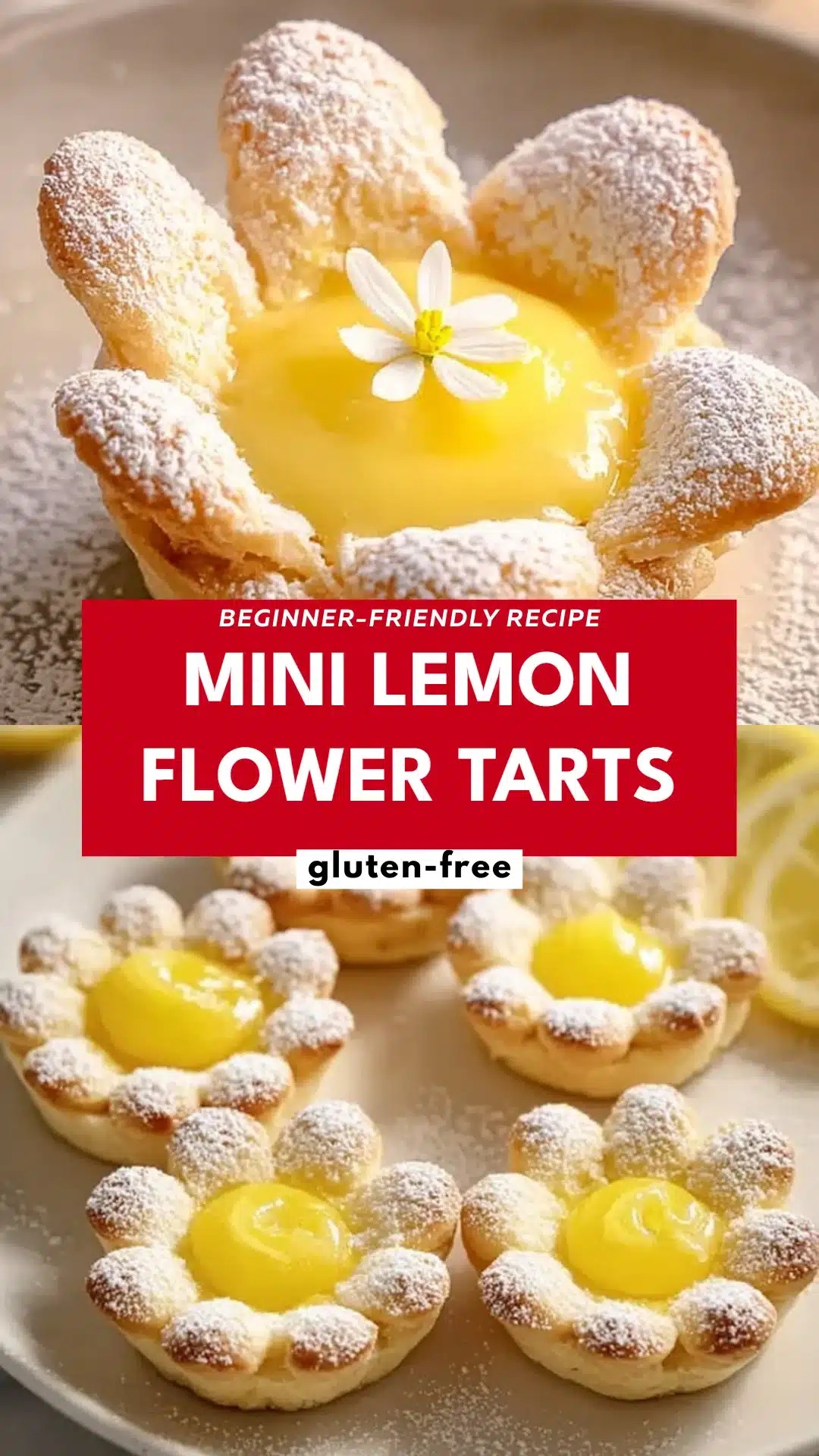 Mini Lemon Flower Tarts