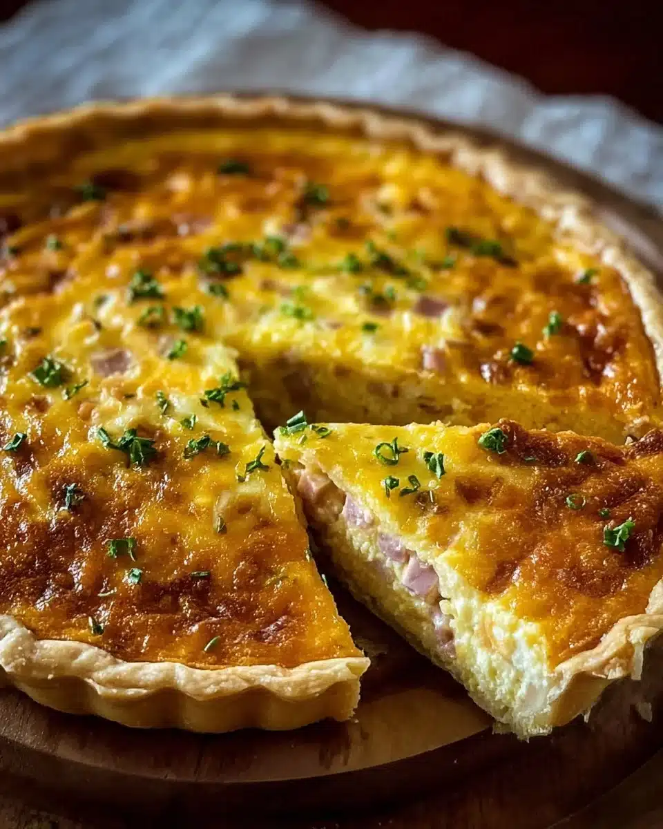 Deliciously baked Mississippi Sin Quiche with cheesy, savory ingredients.