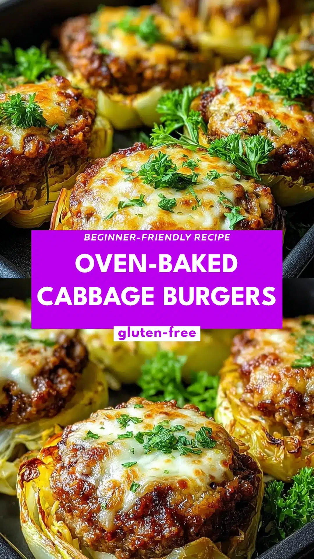 Oven-Baked Cabbage Burgers