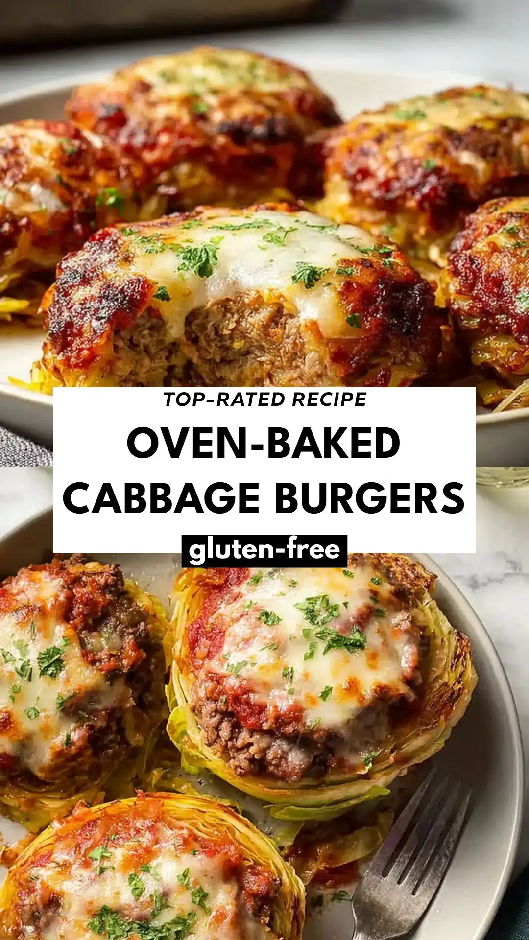 Oven-Baked Cabbage Burgers