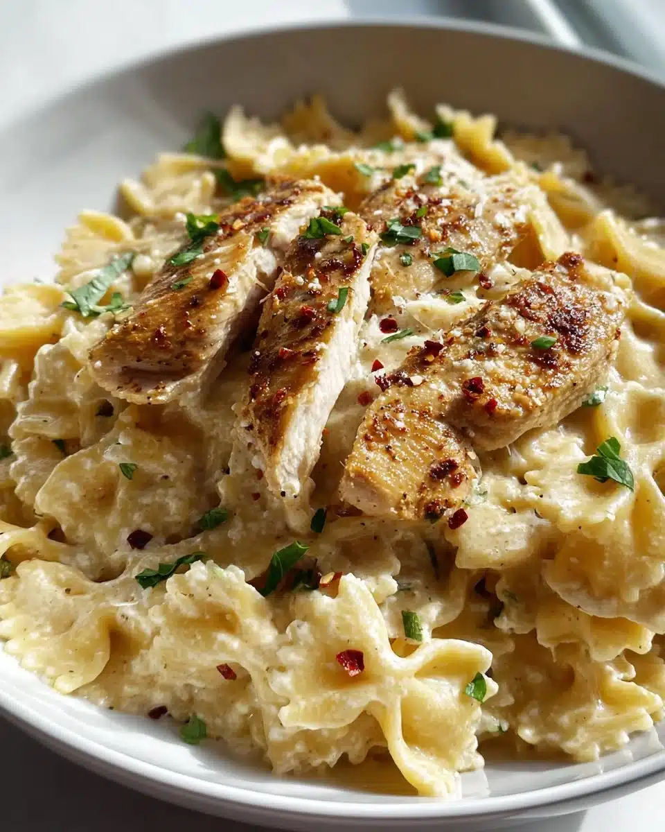 Creamy Parmesan Chicken Pasta