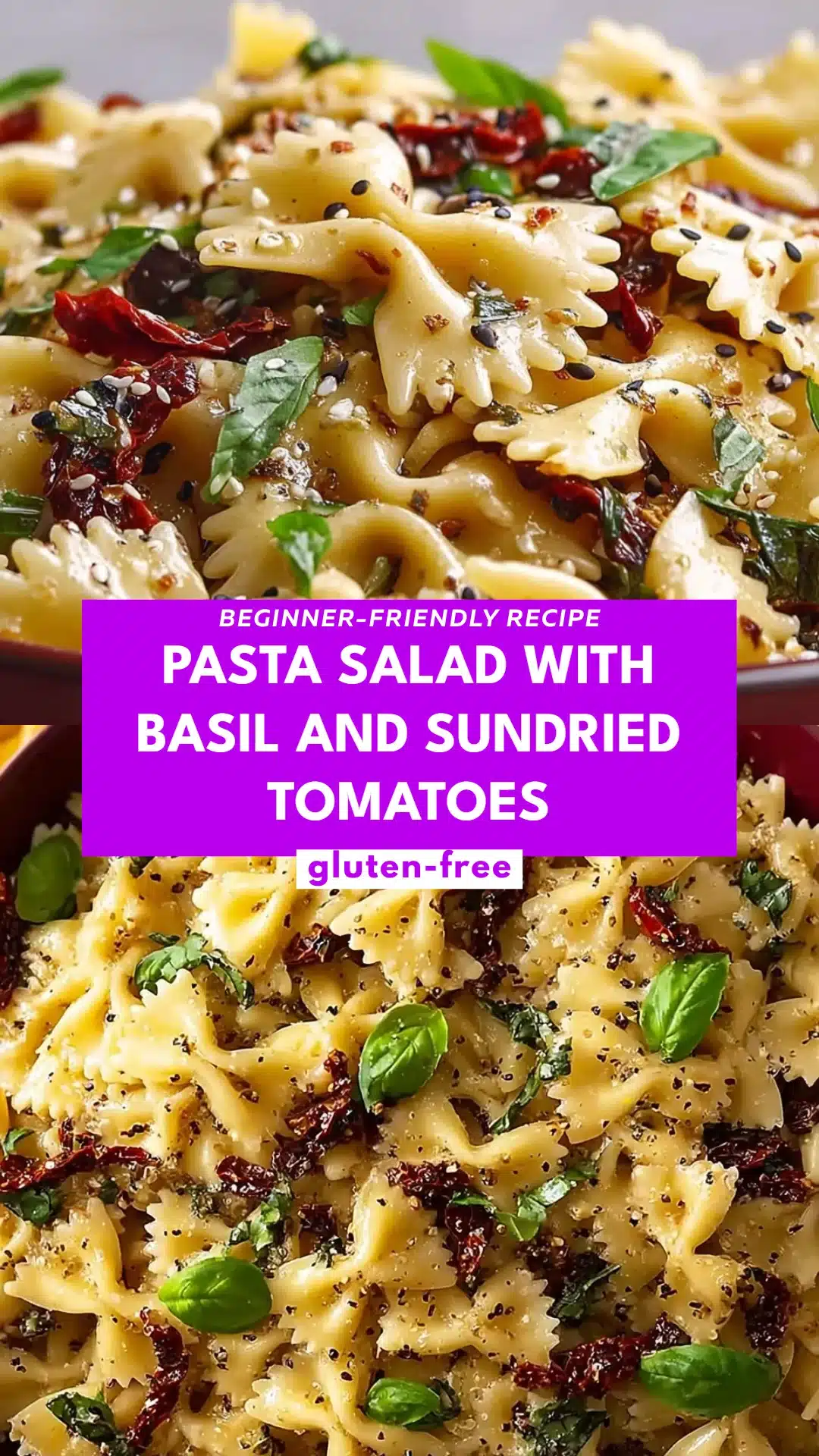 Pasta Salad with Basil and Sundried Tomatoes