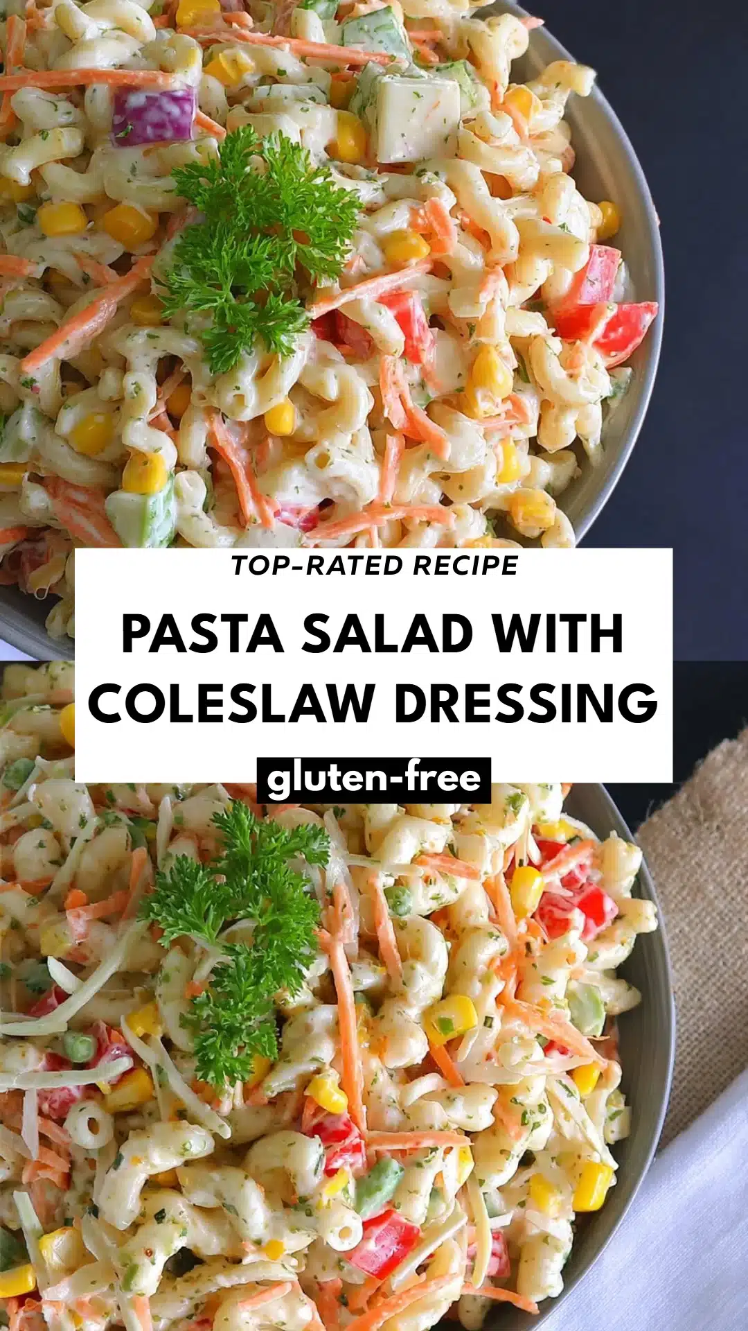 Pasta Salad with Coleslaw Dressing