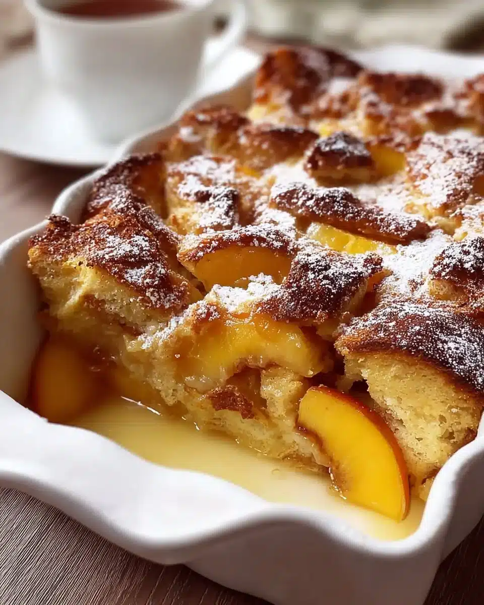 Peach French Toast Casserole