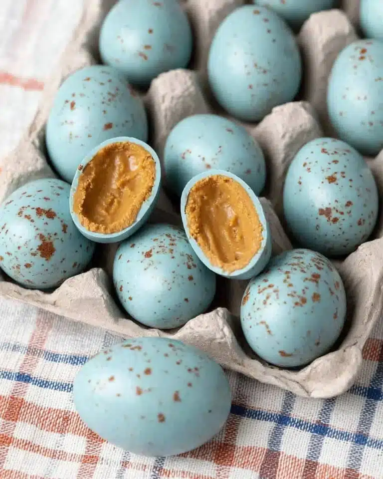 Delicious homemade Peanut Butter Easter Eggs for Easter celebrations
