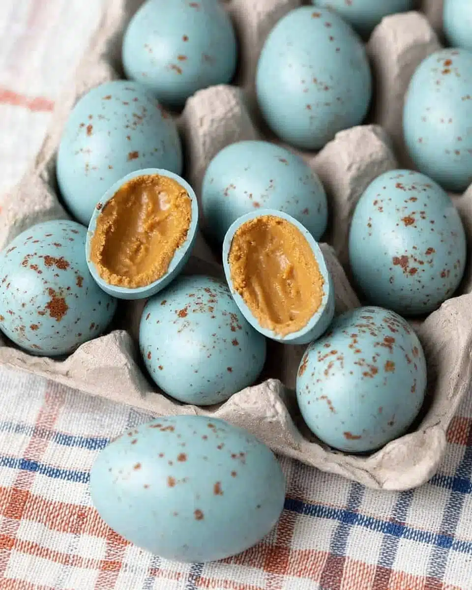 Delicious homemade Peanut Butter Easter Eggs for Easter celebrations