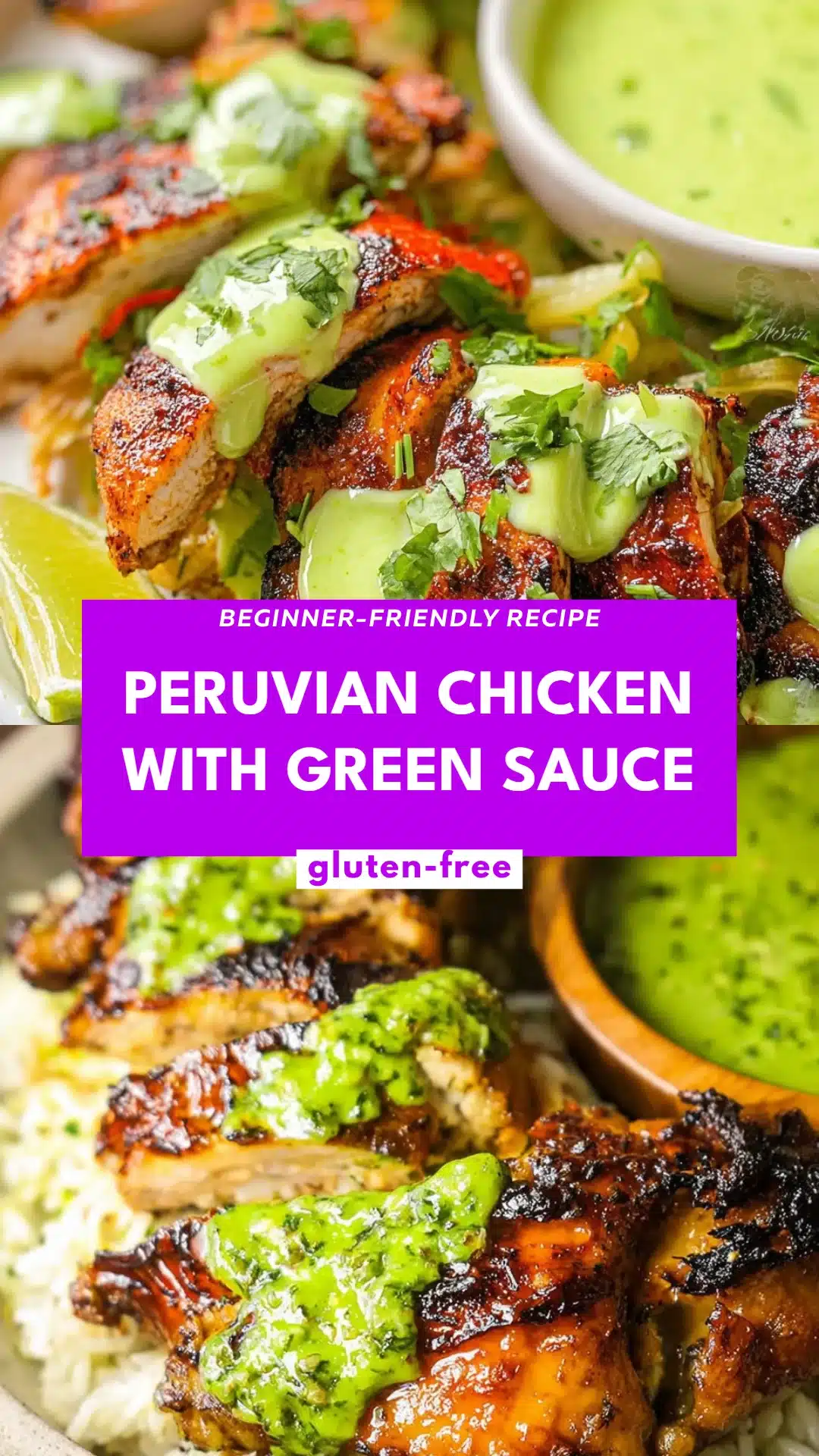 Peruvian Chicken with Green Sauce