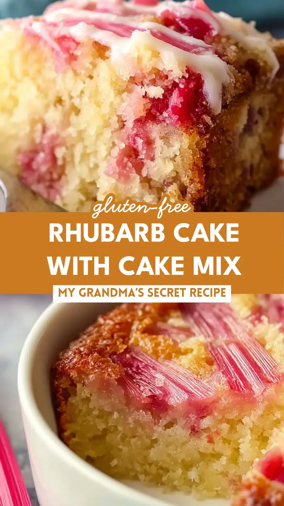Rhubarb Cake with Cake Mix