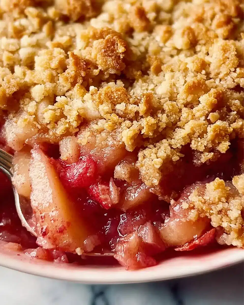 Easy Rhubarb Crisp