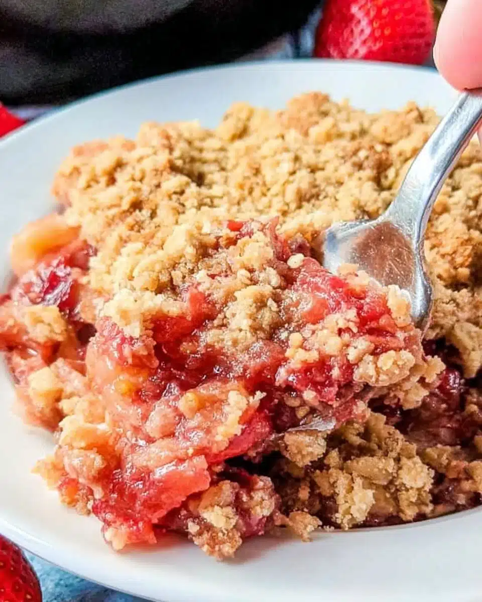Easy Rhubarb Crisp