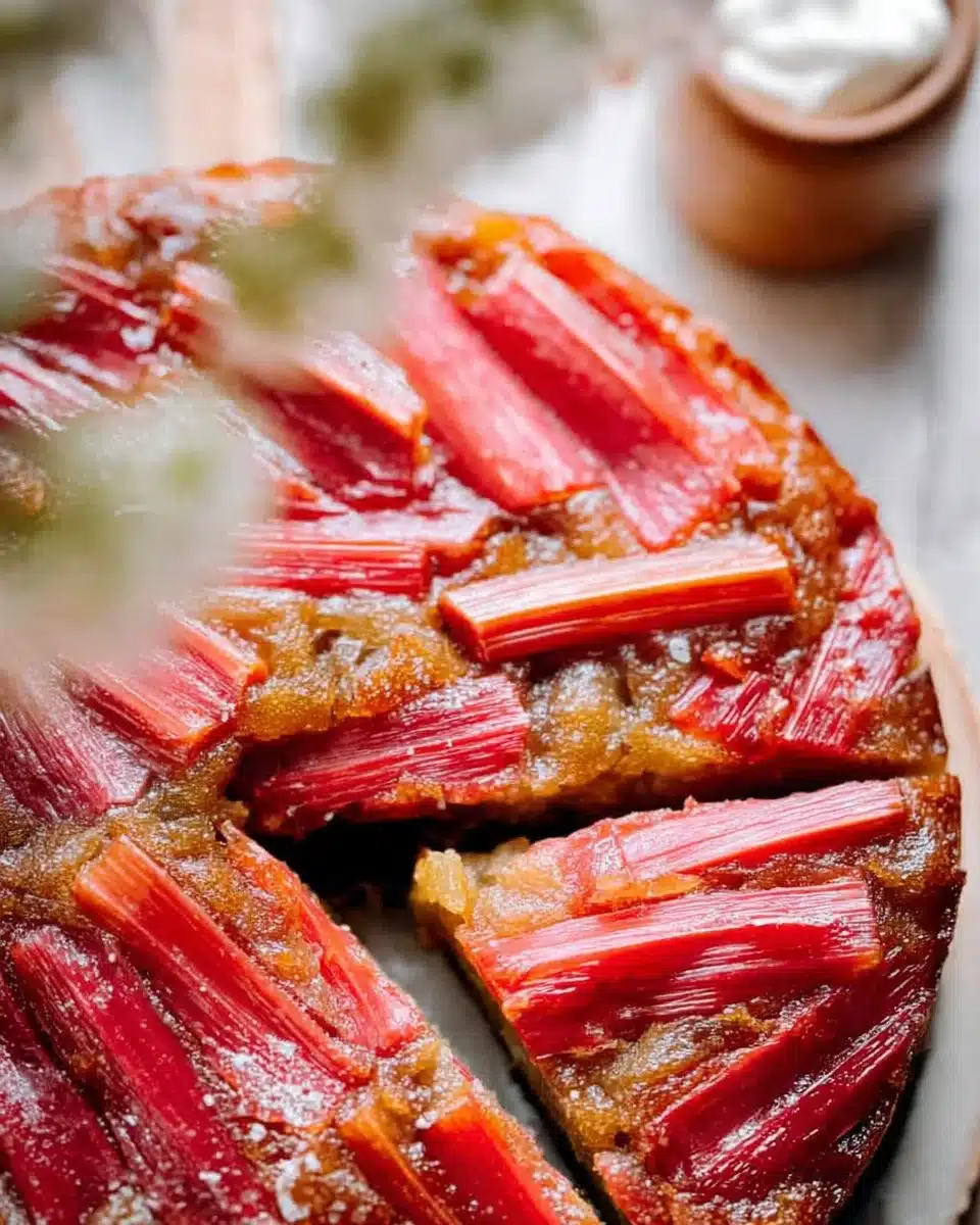 Rhubarb Upside-Down Cake
